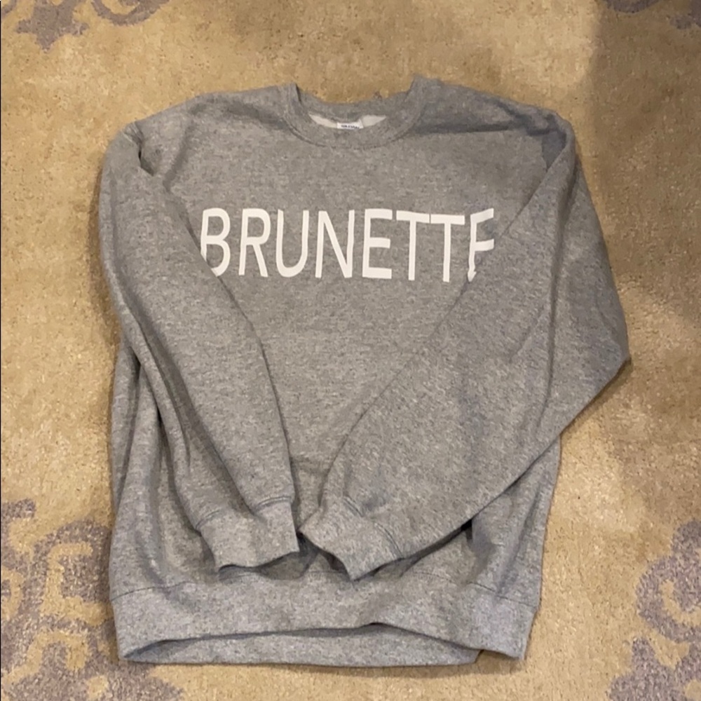 “BRUNETTE” ladies oversized sweatshirt